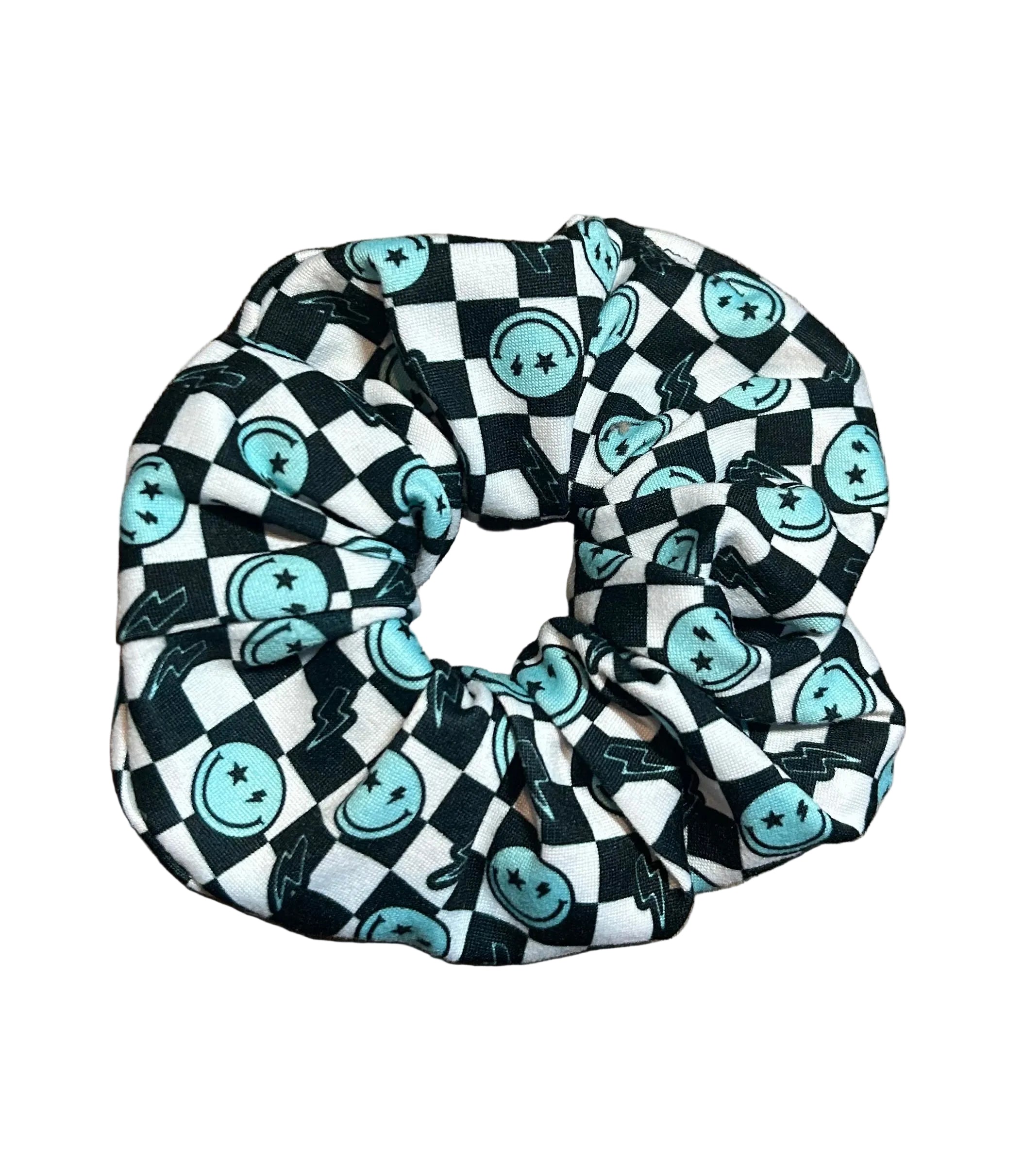 Blue Smiley Checkered 